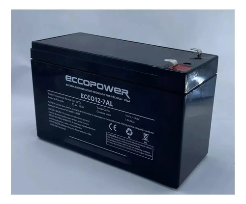 Bateria 12V Para Alarme Eccopower ECCO 12 - 7AL Eccopower - imagem 4
