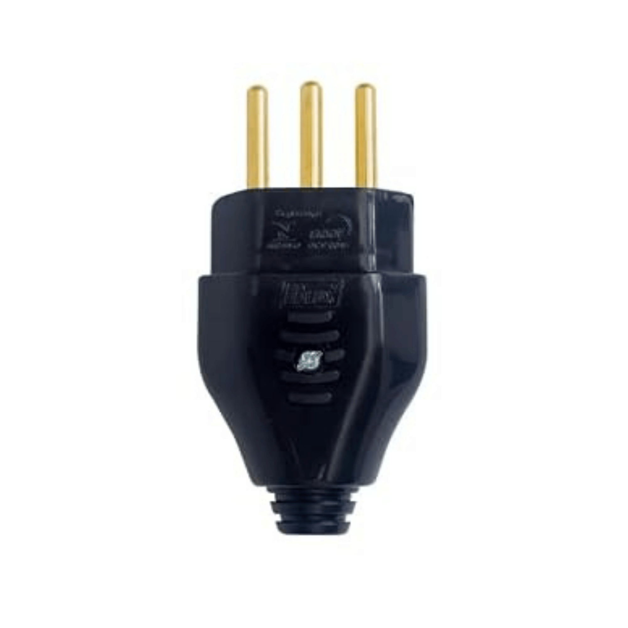 Pino Macho 2P+T 10A Preto - 1043 - Perlex 041683 Perlex - imagem 2