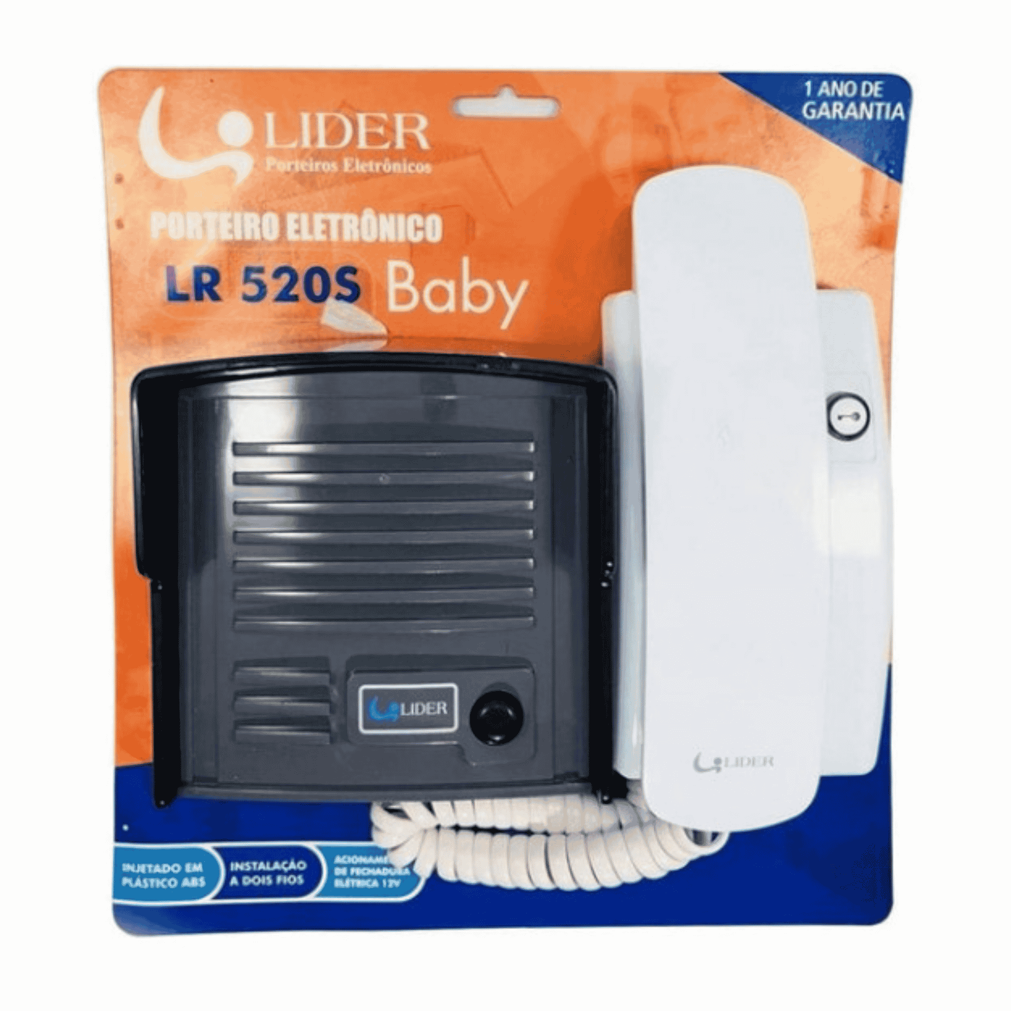Porteiro Eletrônico Residencial Com Áudio - LR520S Baby - Líder LR520S Líder
