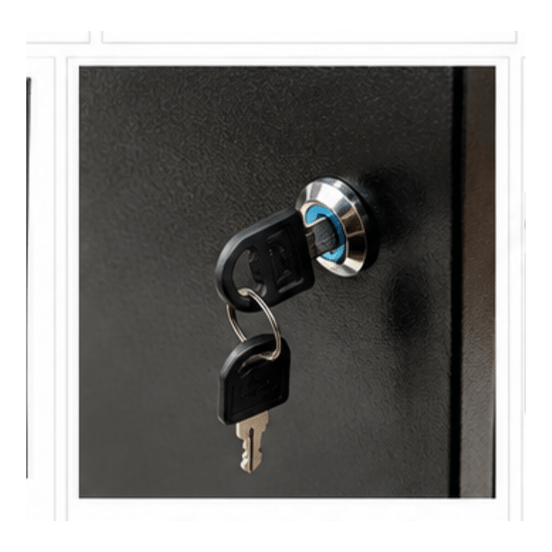 Rack Organizador Vertical Com Chave Preto - MT-5001 - Metal Nobre MT-5001 Metal Nobre - imagem 7