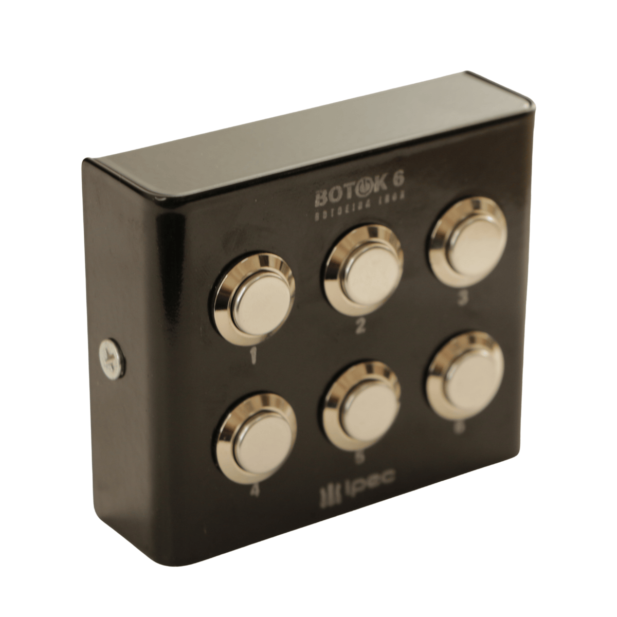 Botoeira Inox Preta 6 Botões - Botok 6 - Ipec A2527-PT IPEC - imagem 3