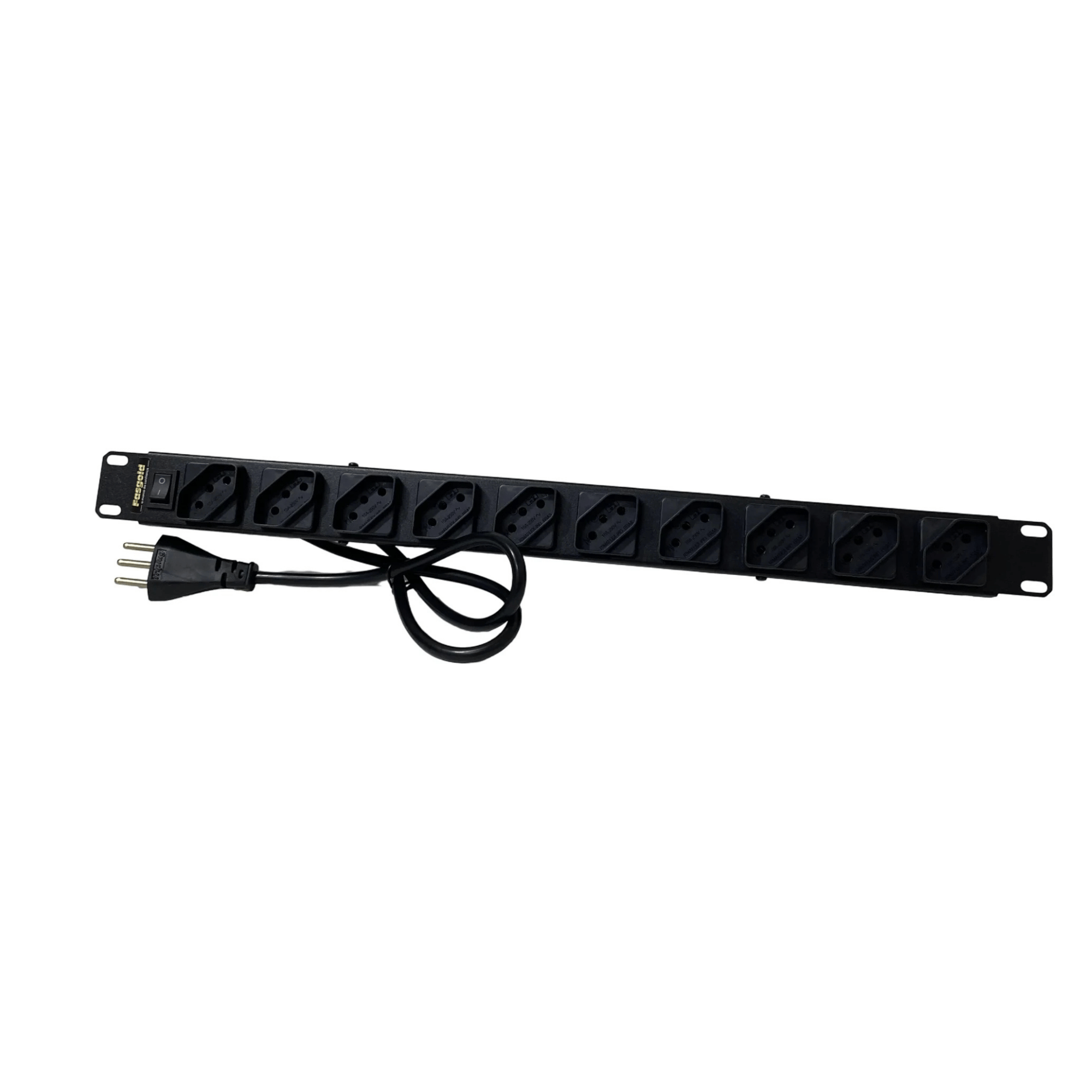 Régua De Linha Rack 19" 8 Tomadas 10A Bivolt - FS-561 - Fasgold FS-561 Fasgold - imagem 4