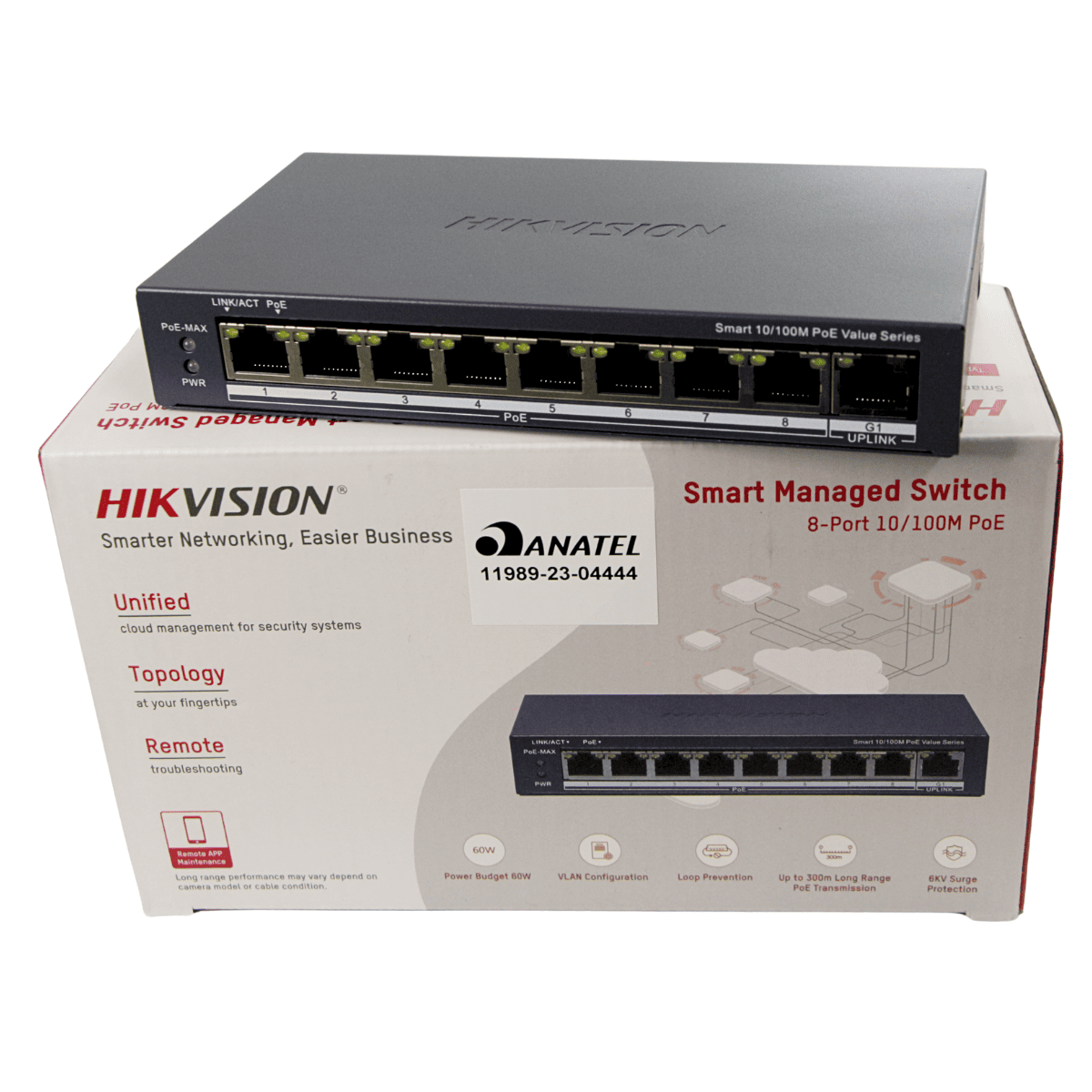 Switch PoE Smart 8 Portas - DS-3E1309P-EI/M - Hikvision 21719 Hikvision - imagem 3