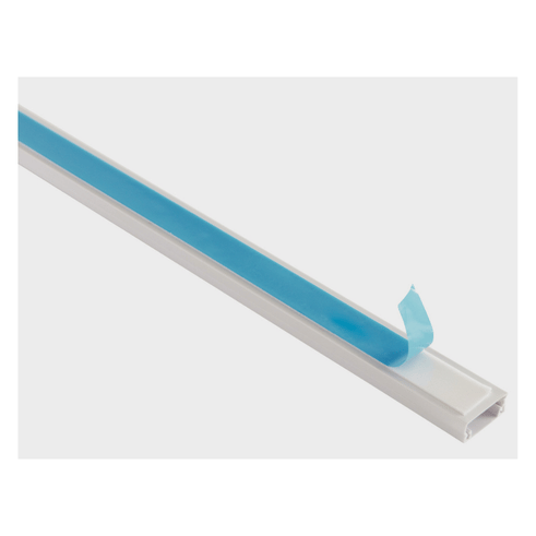 Canaleta PVC Branca 20X10X2000MM Com Fita Dupla Face - Alumbra 6247 Alumbra - imagem 2