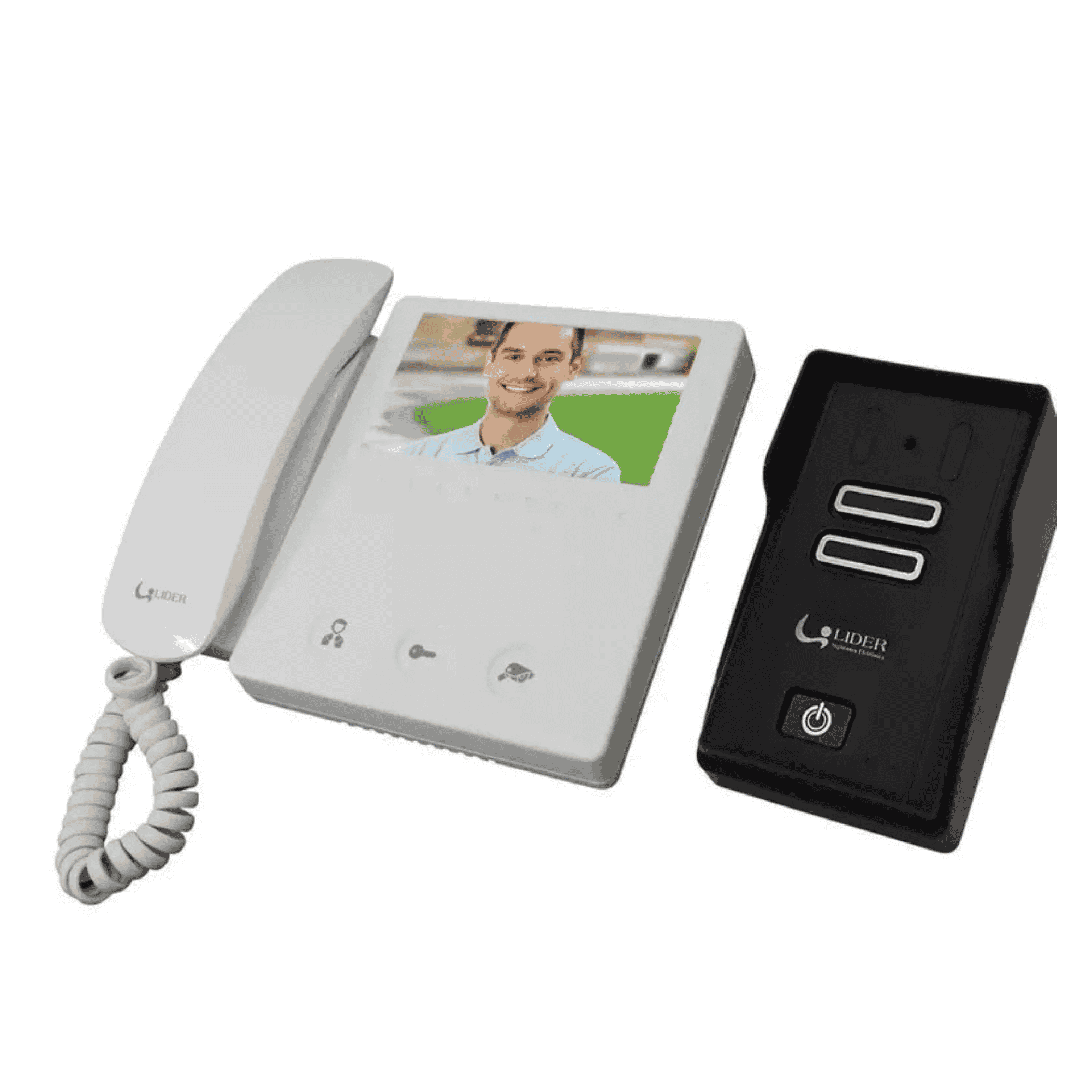 Kit Vídeo Porteiro Monitor 4,3" Balun Interno - LR4500 - Líder LR4500 Líder