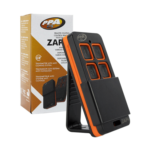 Controle Remoto 4 Botões 433,92MHz Preto/Laranja - Zap 4 - PPA PPA-ZAP4-PT-LAR PPA
