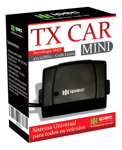 Kit Com 2 Mini Tx Car - Ipec Controle Portão Eletrônico Farol Seg Garen Rcg AGL MLB5626914904 IPEC - imagem 5