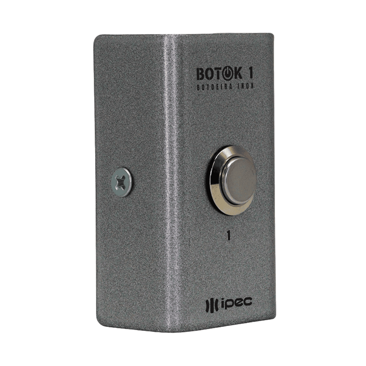 Botoeira Inox Prata 1 Botão - Botok 1 - Ipec