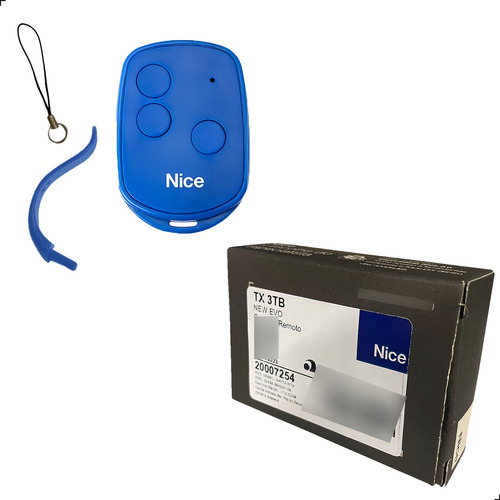 Kit 20X Nice Linear Hcs Controle Remoto 3 Teclas Azul 3TB 233 Nice - imagem 3