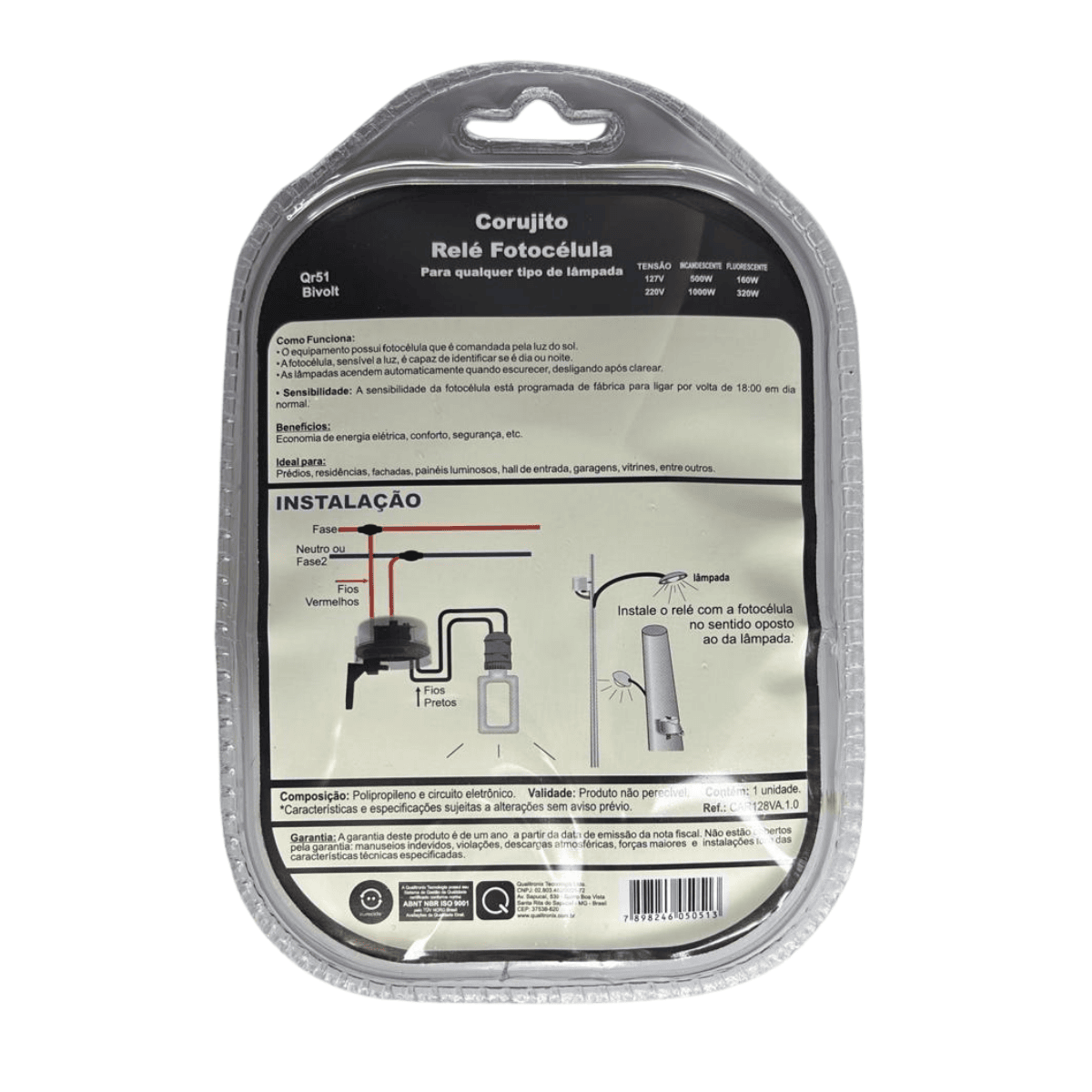 Relé Fotocélula Corujito Bivolt - QR51 - Qualitronix QR51 Qualitronix - imagem 4