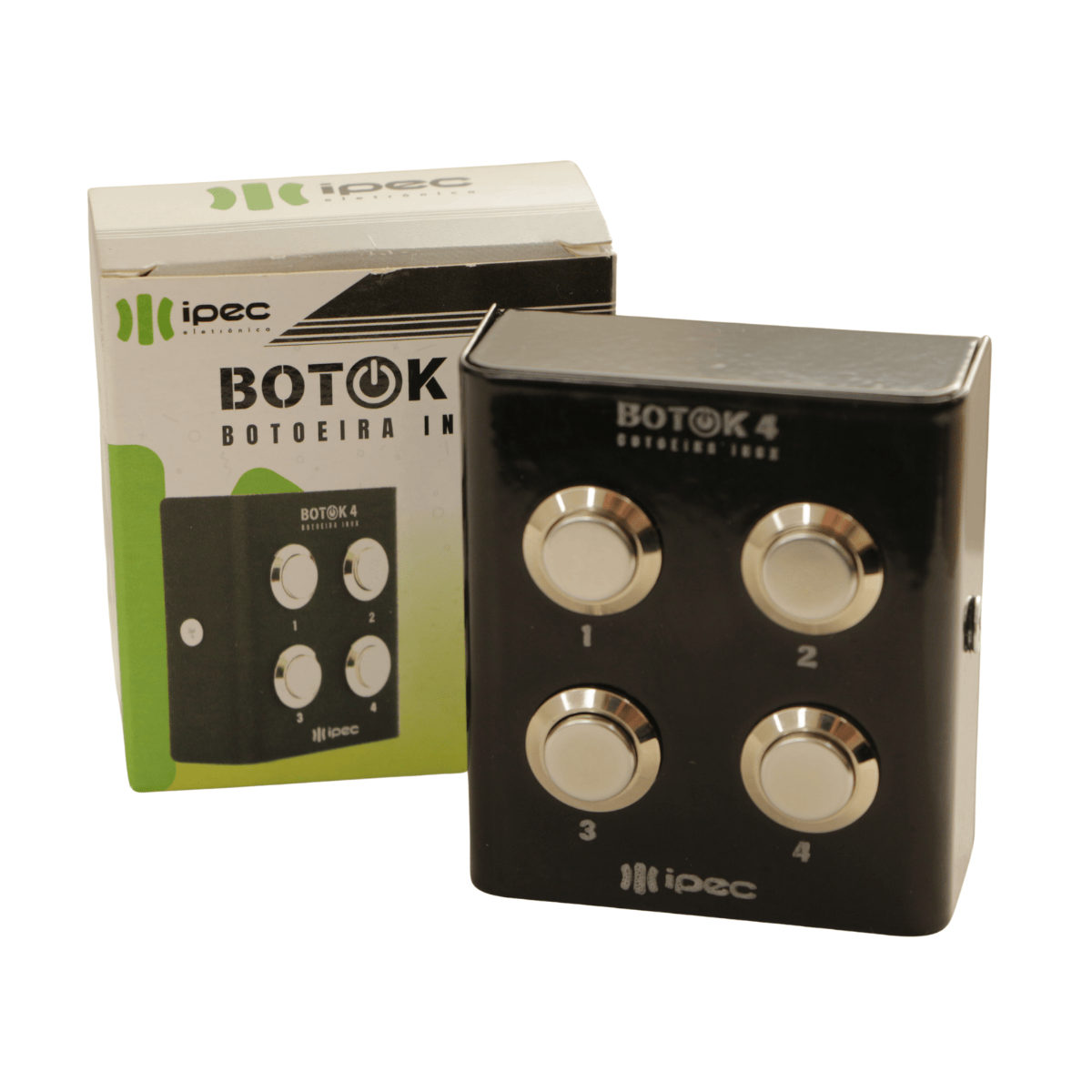 Botoeira Inox Preta 4 Botões - Botok 4 - Ipec A2526-PT IPEC - imagem 6