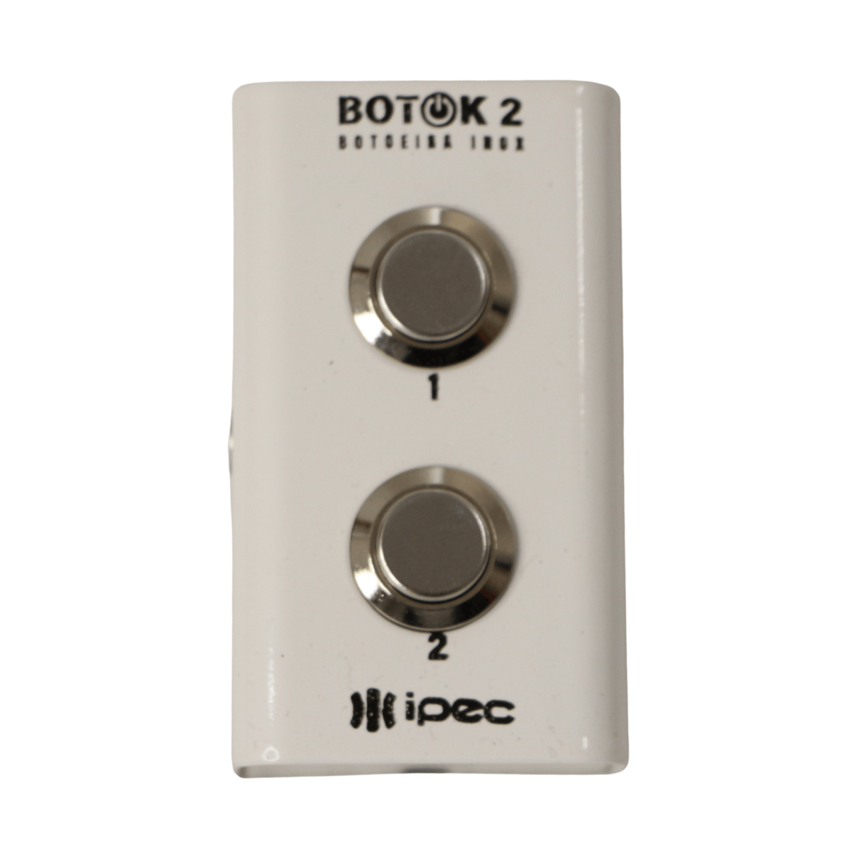 Botoeira Inox Branca 2 Botões - Botok 2 - Ipec A2525-BR IPEC - imagem 2