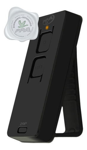 Kit Com 4 Controles Remotos PPA Zap Pop 433MHz Dupla Tecnologia Cor Preto MLB4136094705 PPA
