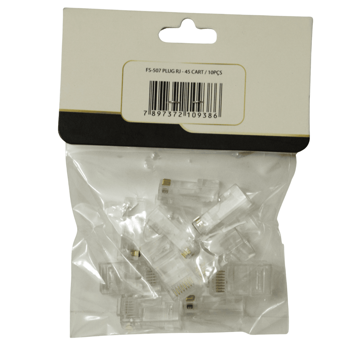 Plug RJ45 - Cartela 10PCS Fasgold FS-507 Fasgold - imagem 2