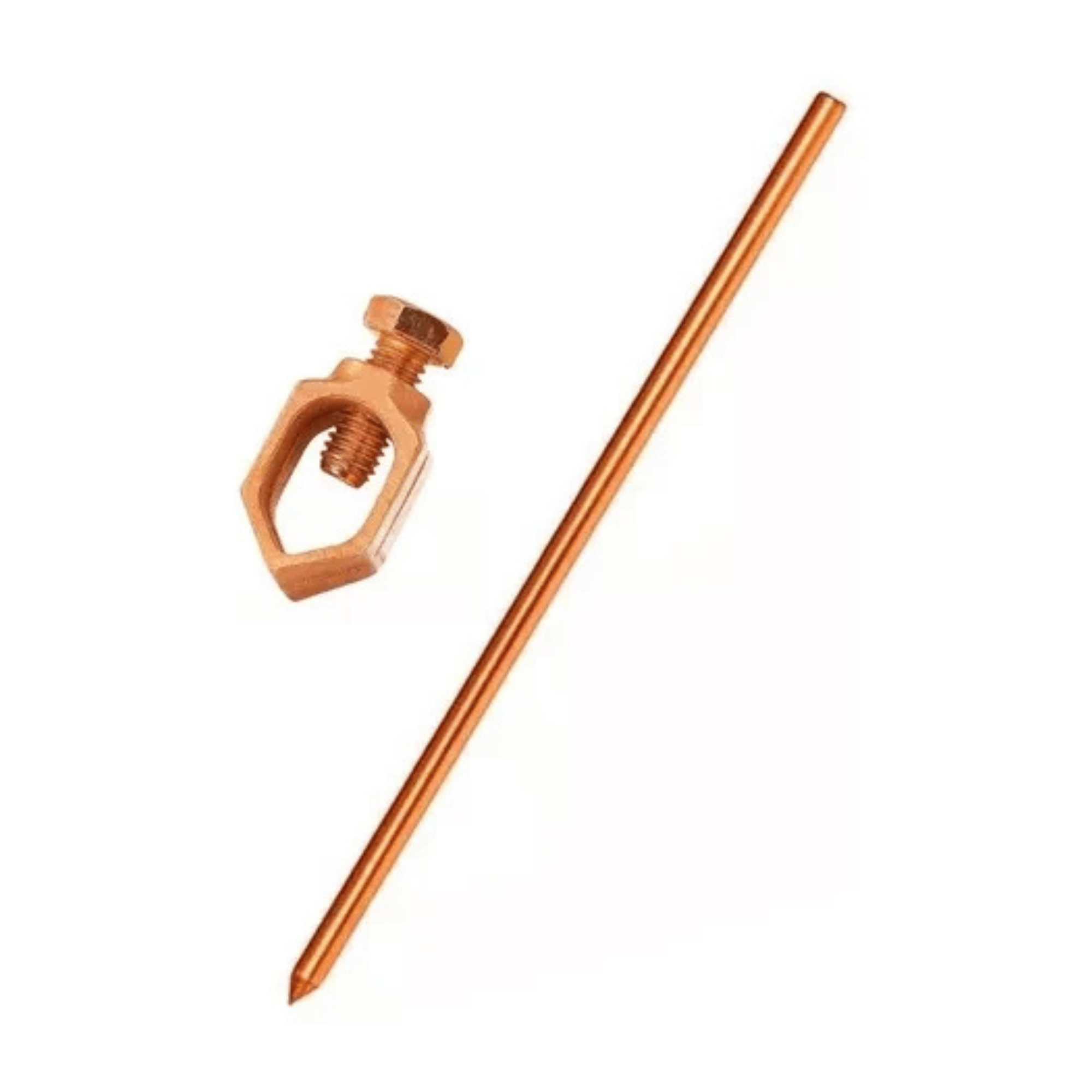 Barra De Aterramento 1/2" X 2,00m Com Conector - Confiseg 000000000000421 Confiseg