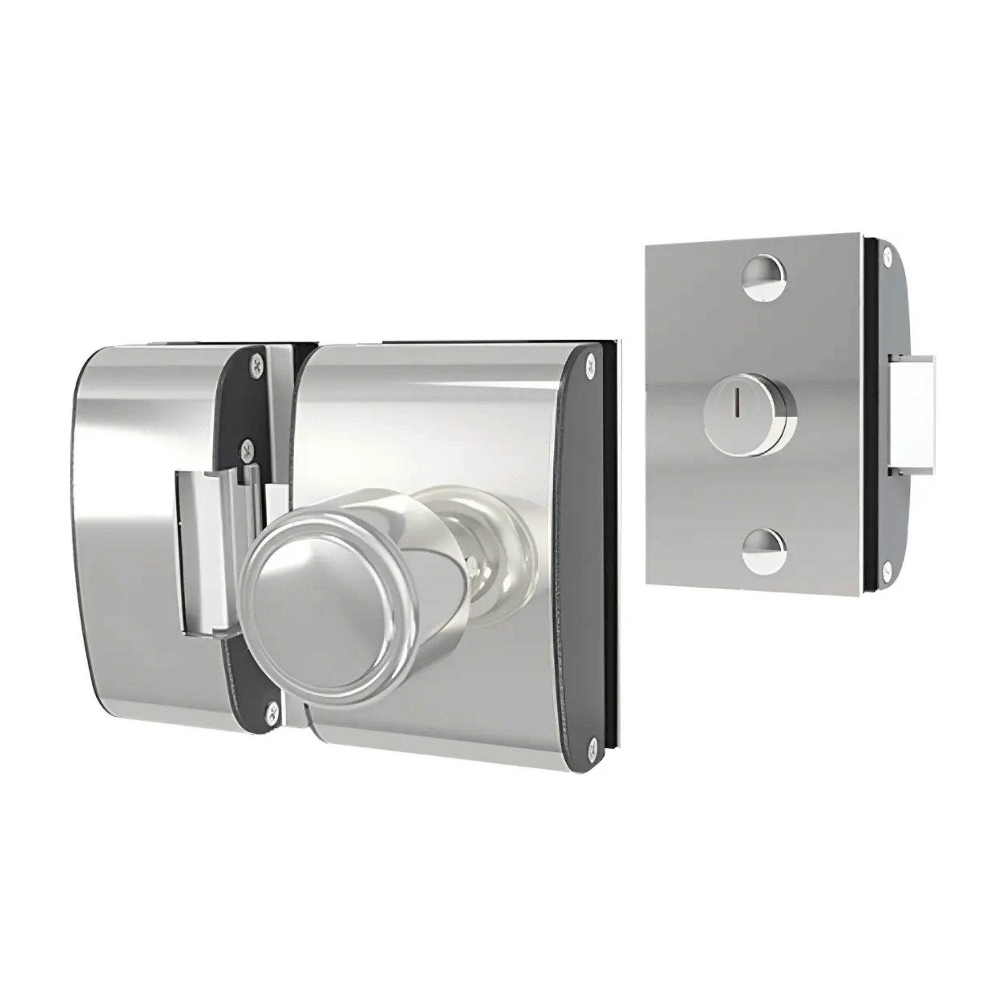 Fechadura Elétrica Para Porta De Vidro Cinza 12V - PV200F2I - AGL