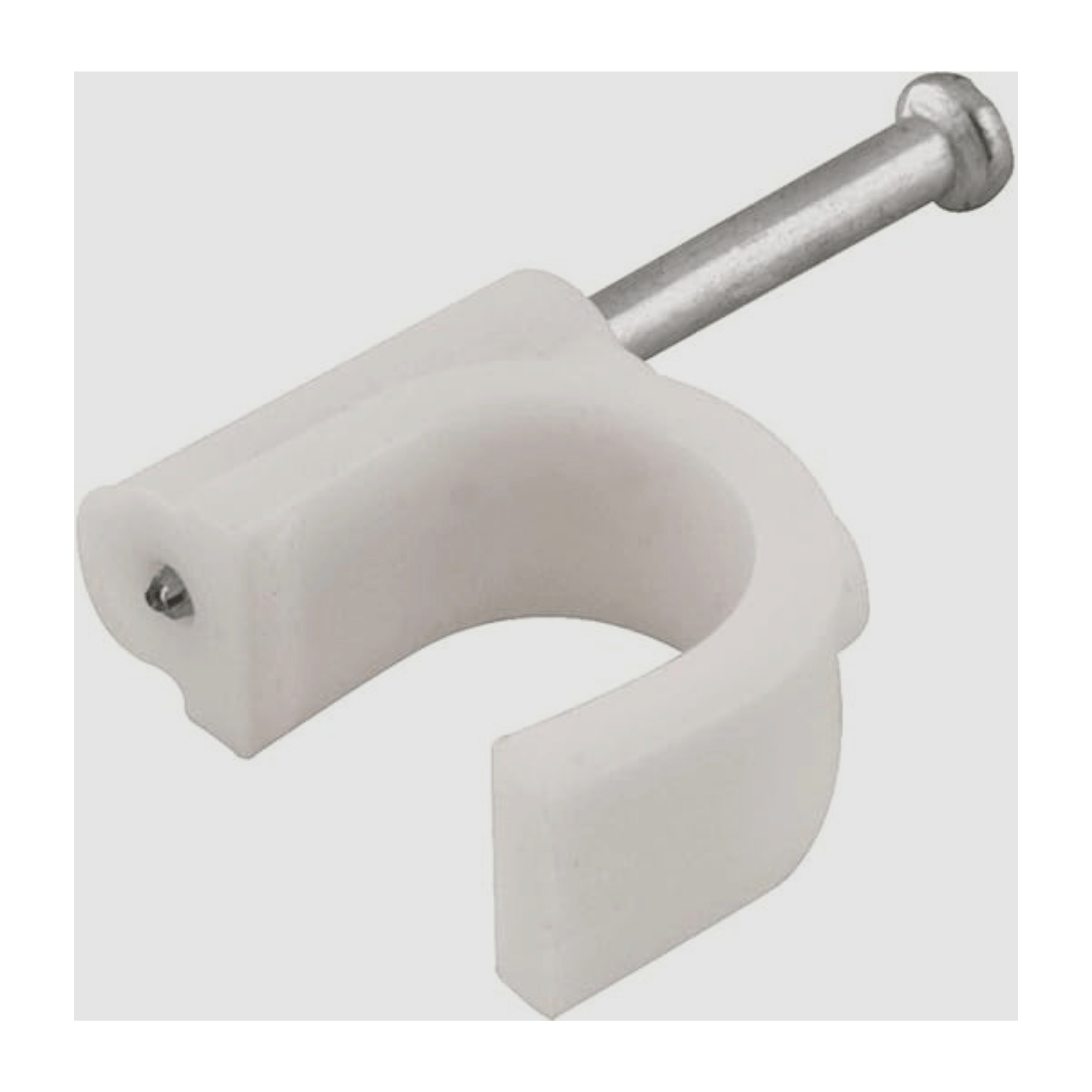 Fixa Cabo 6 Mm Branco Pacote Com 100 Peças - FS-412 - Fasgold