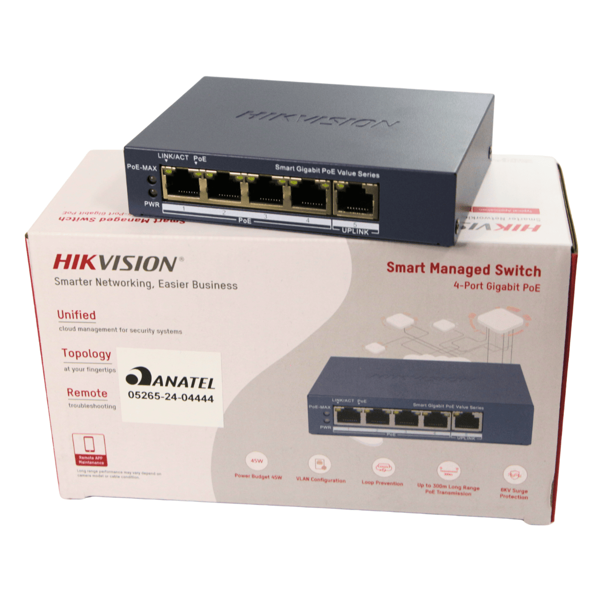 Switch Gigabit Smart PoE - DS-3E1505P-EI/M - Hikvision 25489 Hikvision - imagem 4