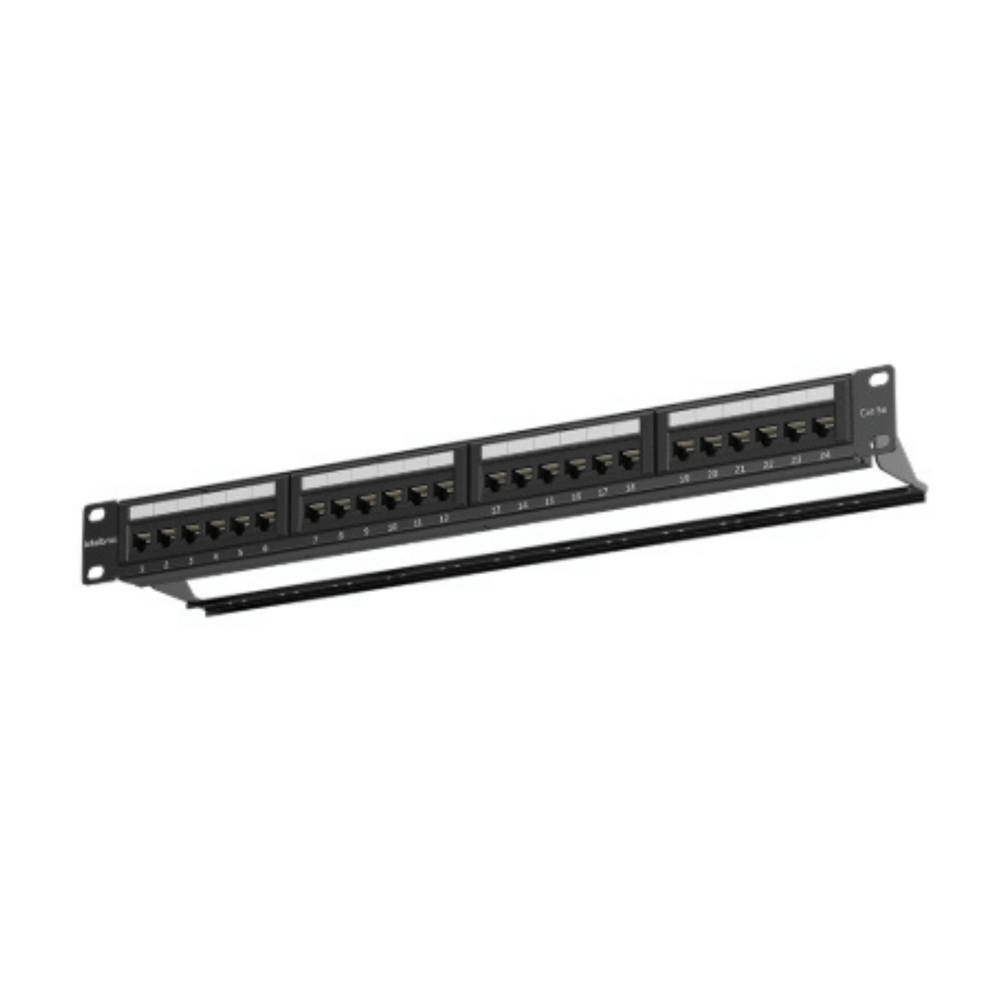 Patch Panel CAT5E 24 Portas 1U 19" Impact LAN - PP524 - Intelbras PP524 Intelbras - imagem 5