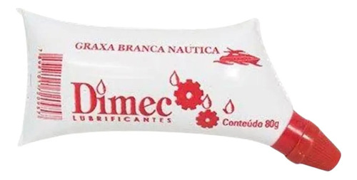 Graxa 80g Branca Dimec MLB6229034914 - imagem 2