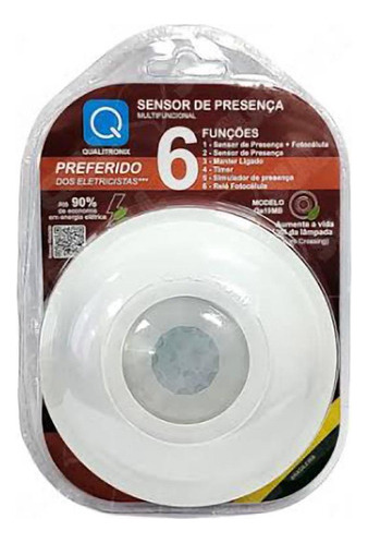 Kit 3X Sensor De Presença 360° Embutir/Sobrepor Com Fotocélula - QA19MB - Qualitronix MLB5944729658 Qualitronix - imagem 3
