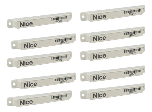 Kit 10X Tag Veicular CR4 Anti Metal - Nice Branco