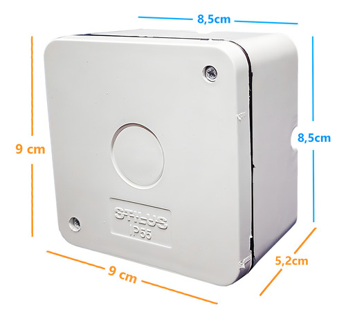 Kit 20X Caixa Organizadora CFTV Branca Pp - Micro - Stilus MLB5648290444 Stilus - imagem 5