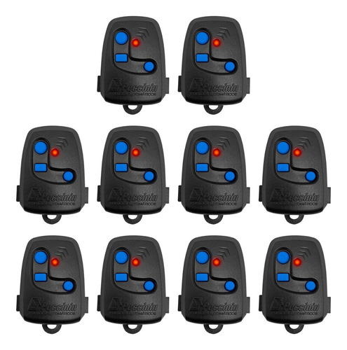 Kit 10X Controles Remoto Peccinin Tx 3C 433,92MHz Preto P/ Portão Automático MLB4409447881 Peccinin