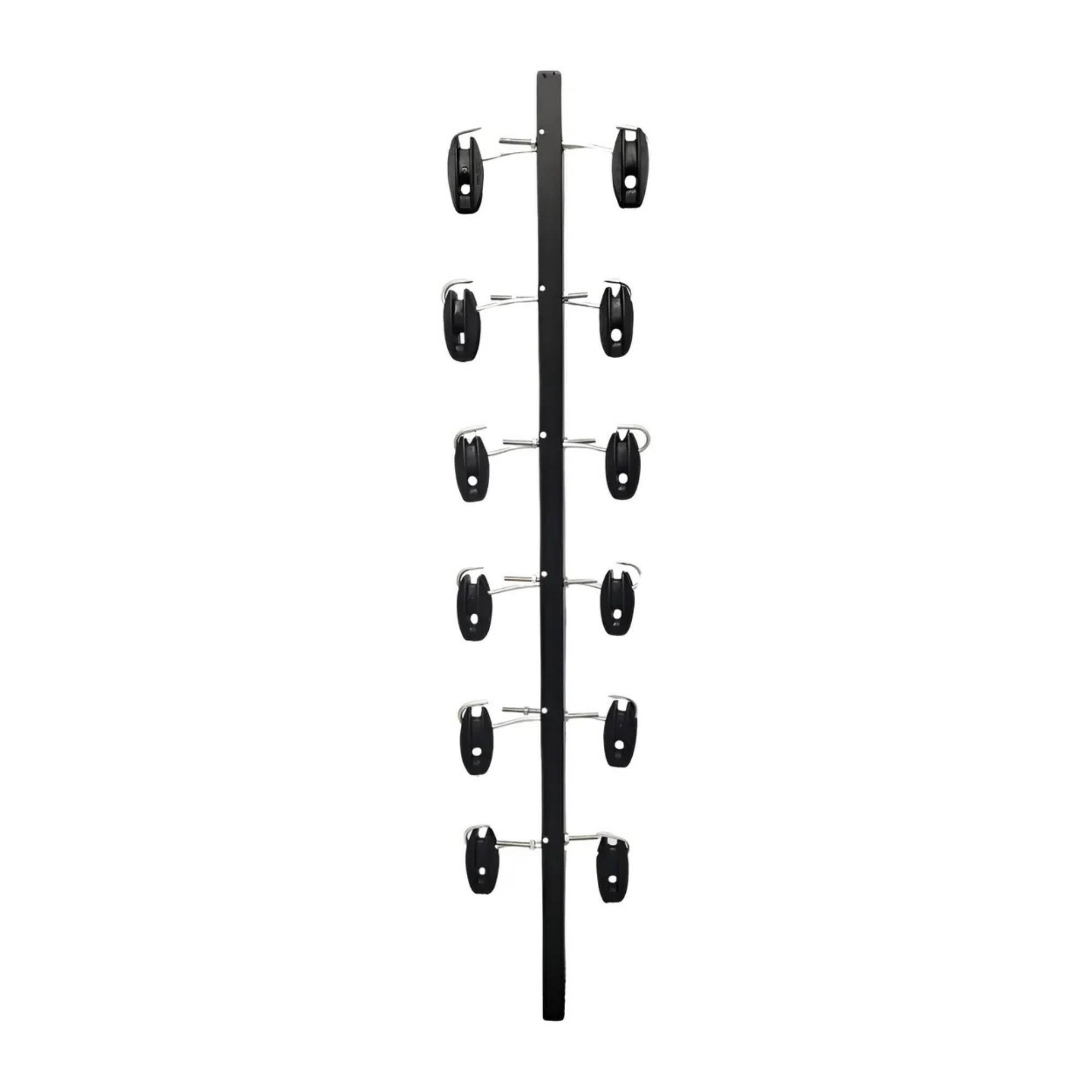 Haste Cerca Tubular Quadrada Para Canto 25X25MM 1m Completa Preta Com 12 Isoladores - Confiseg 000000000002818- PR Confiseg