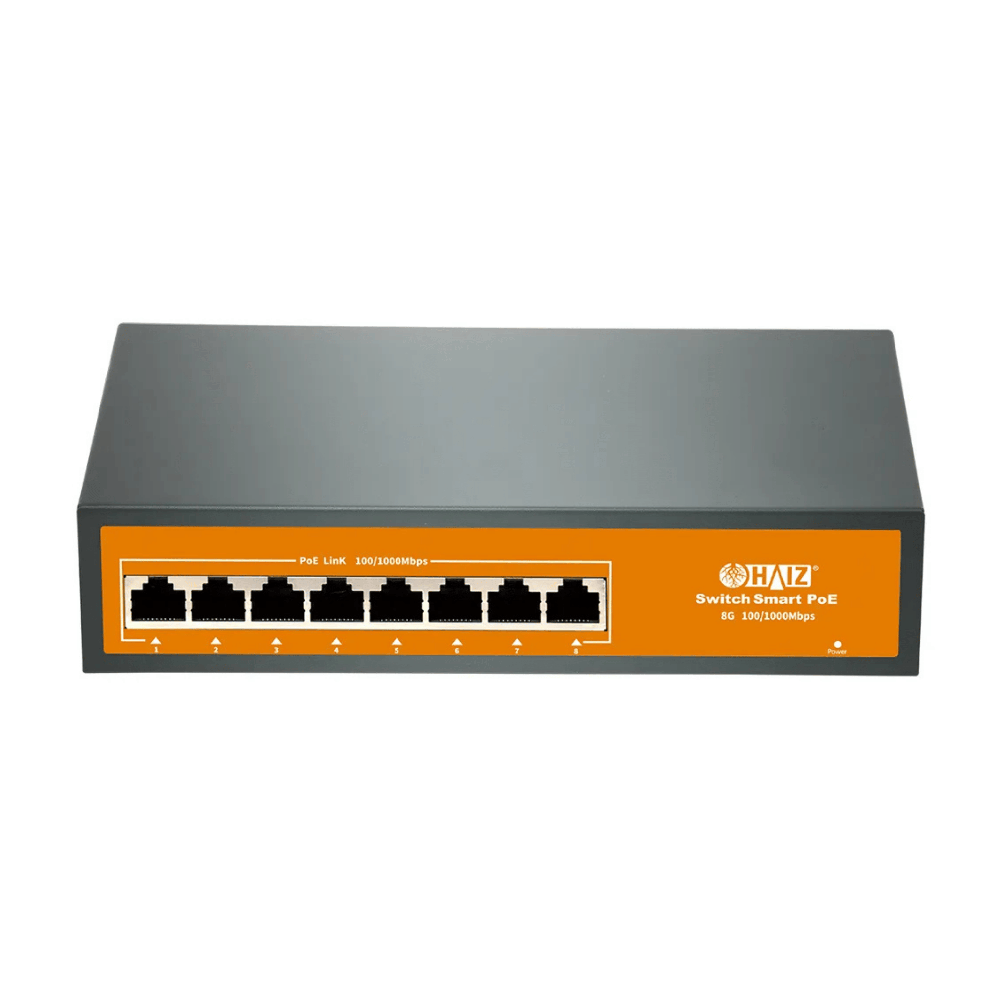 Switch PoE 8 Portas Gigabit 120W Vlan - HZ-1008GBPOE-A - Haiz