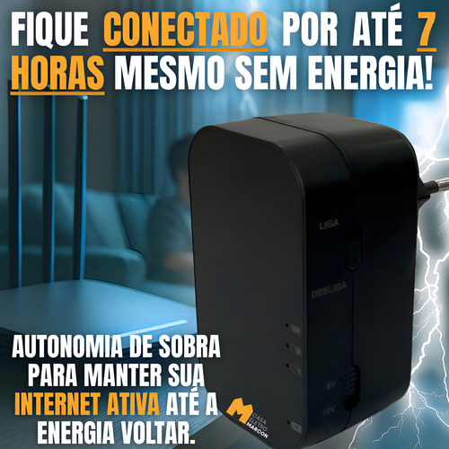 Mini Nobreak (Fonte Com Bateria Interna) QNB02P 12V Ou 9V MLB4307087175 Qualitronix - imagem 2