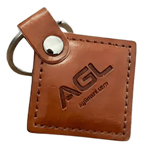 Chaveiro Tag Em Couro Marrom 125kHz - Unidade - AGL