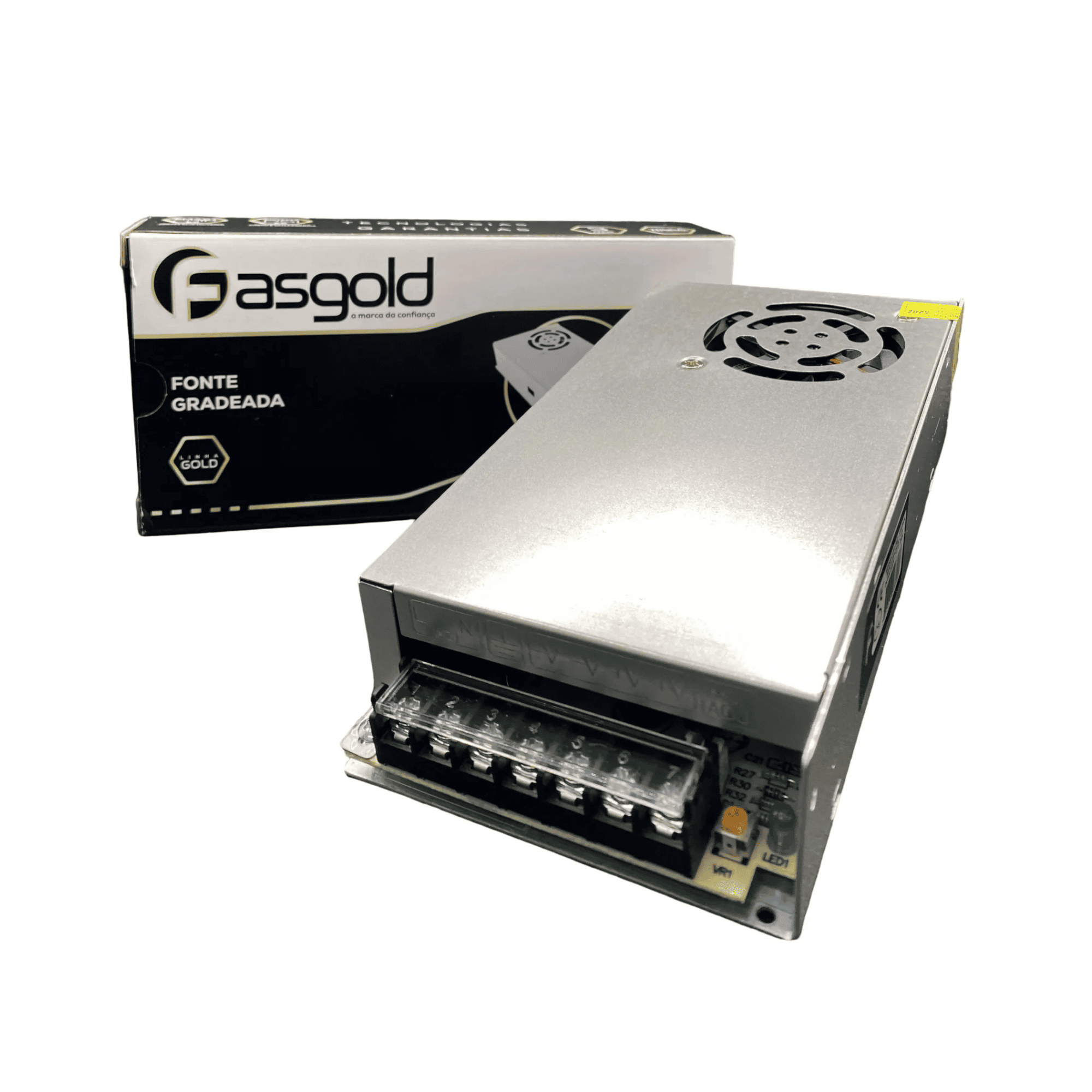 Fonte 12V 20A Gradeada Bivolt Chaveada 240W - FS-310 - Fasgold