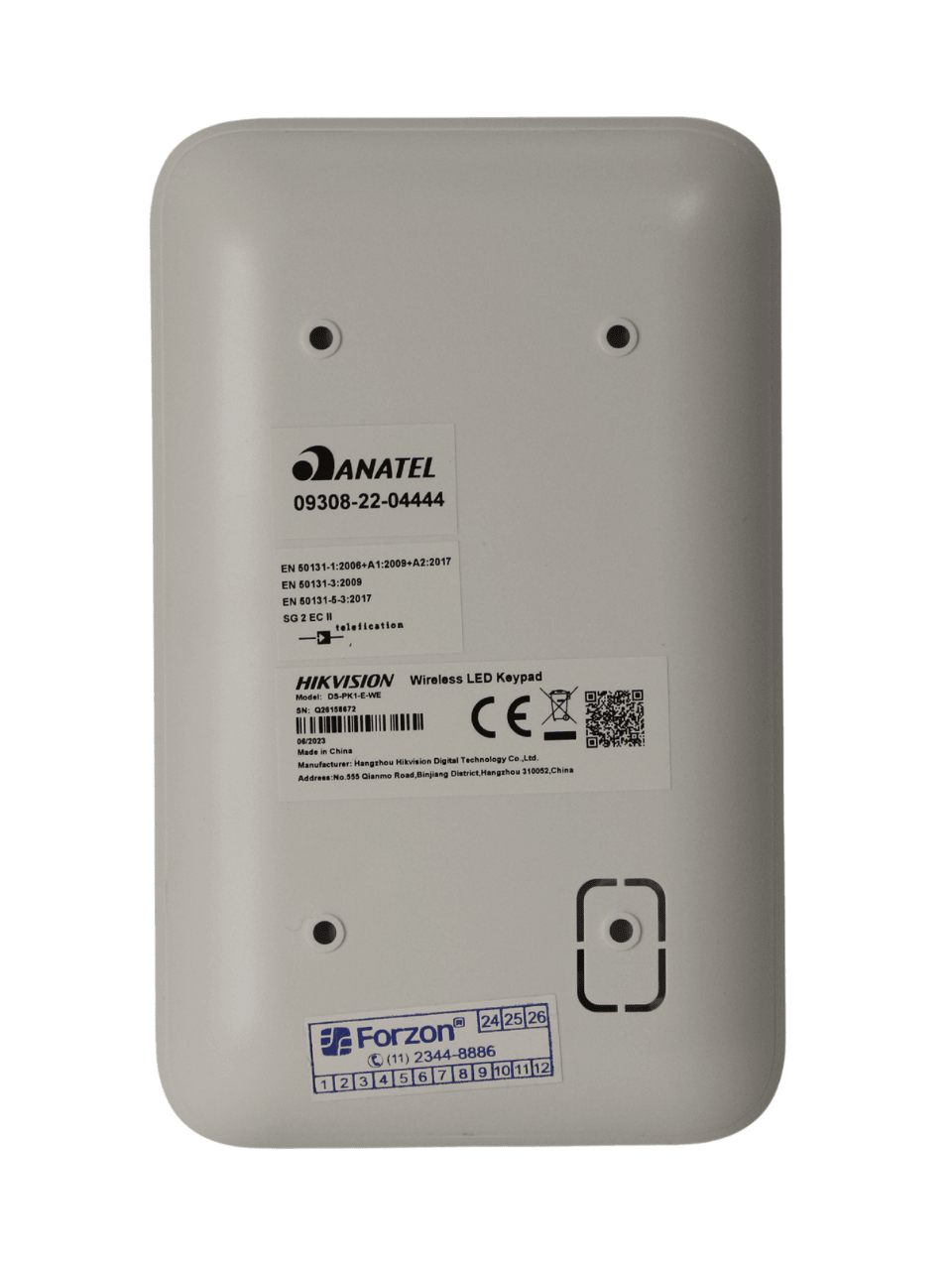 Teclado Sem Fio Wi-Fi AX Pro – DS-PK1-E-WE – Hikvision 3166 Hikvision - imagem 4