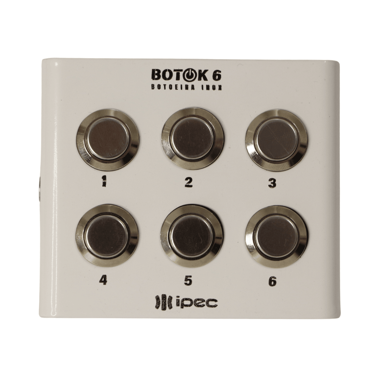 Botoeira Inox Branca 6 Botões - Botok 6 - Ipec