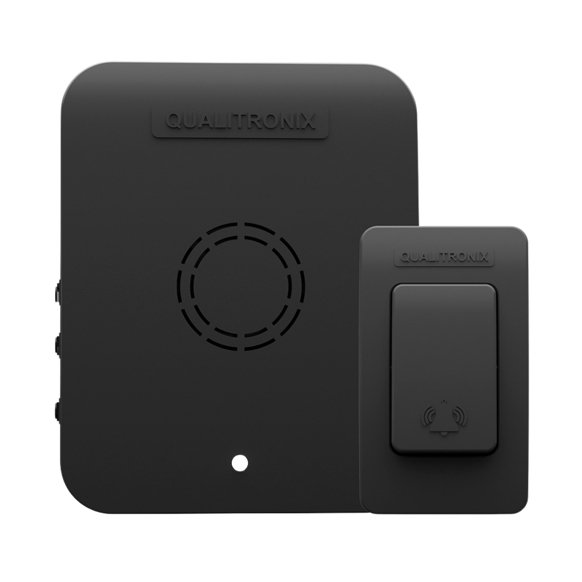 Campainha Sem Fio Preta 150m 60 Toques - QC1P - Qualitronix