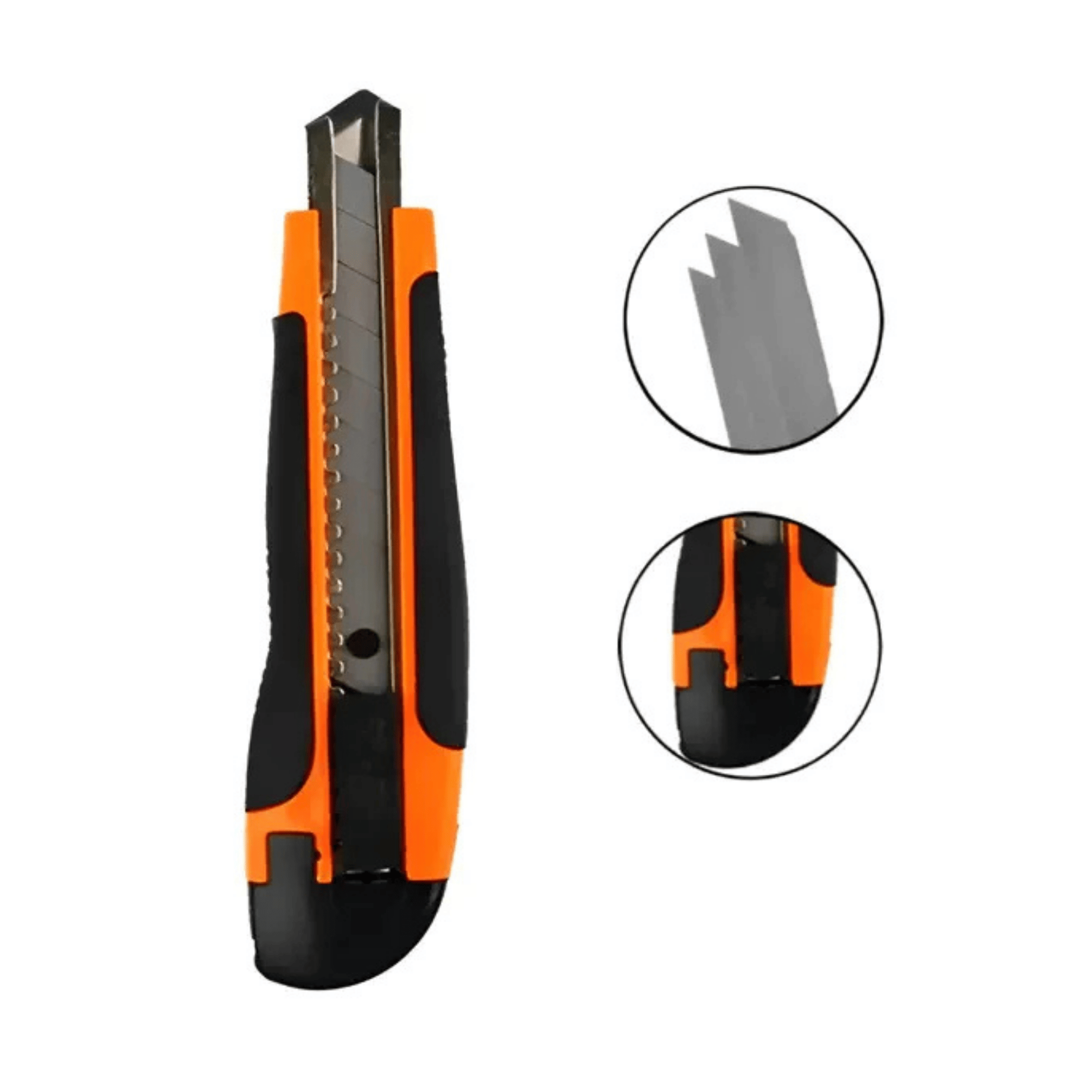 Estilete Emborrachado 18mm Trava Automática 3 Lâminas - Starfer 185541 Starfer - imagem 2