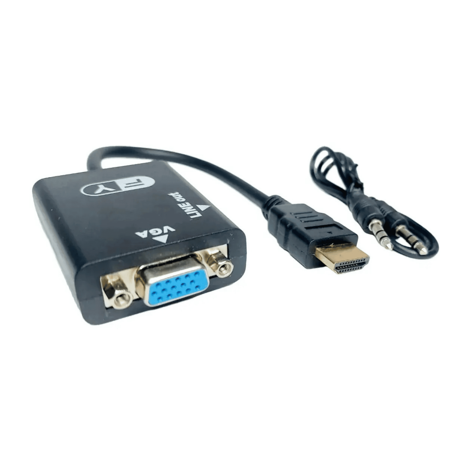 Adaptador Conversor HDMI Para VGA Com Saída De Áudio P2 Full HD 1080P - Forzon CONVERSORHDMIVGA Forzon