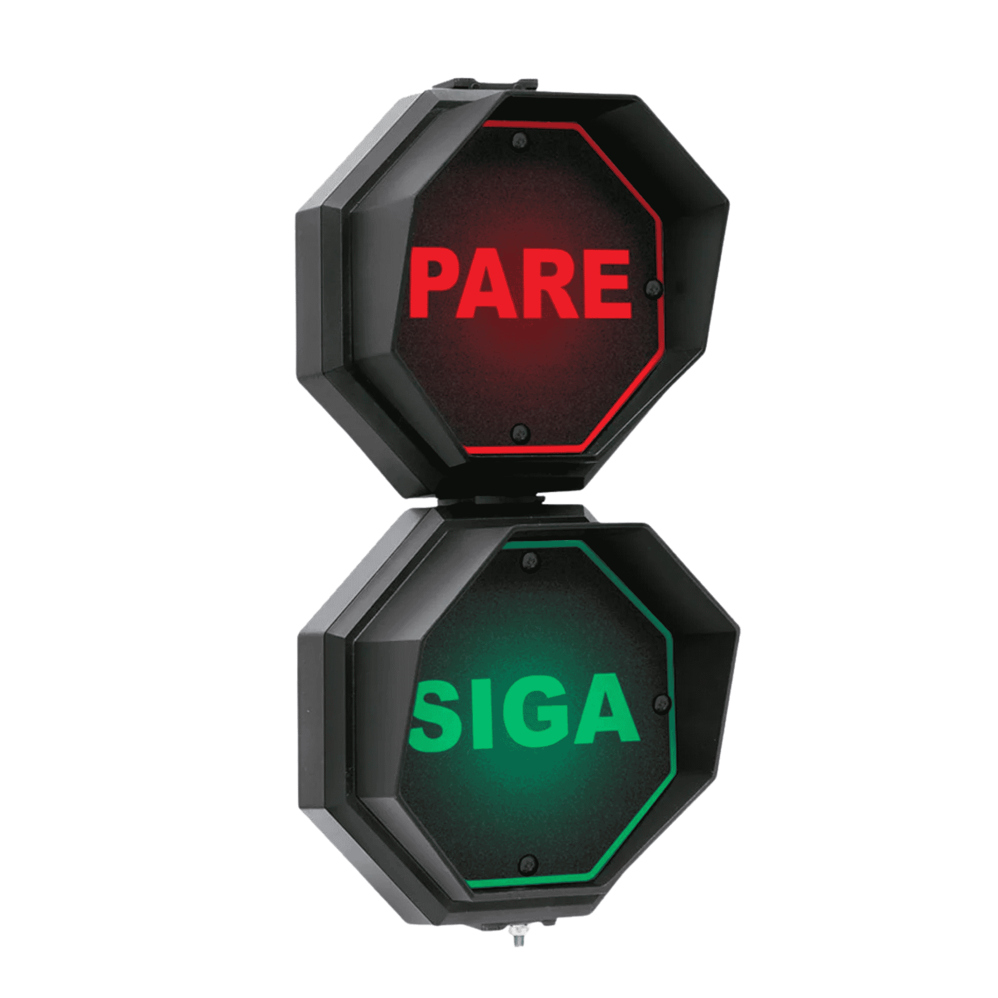 Semáforo LED Sinalizador Pare E Siga 12V - SF202 - Gp Control SF202 GP Control