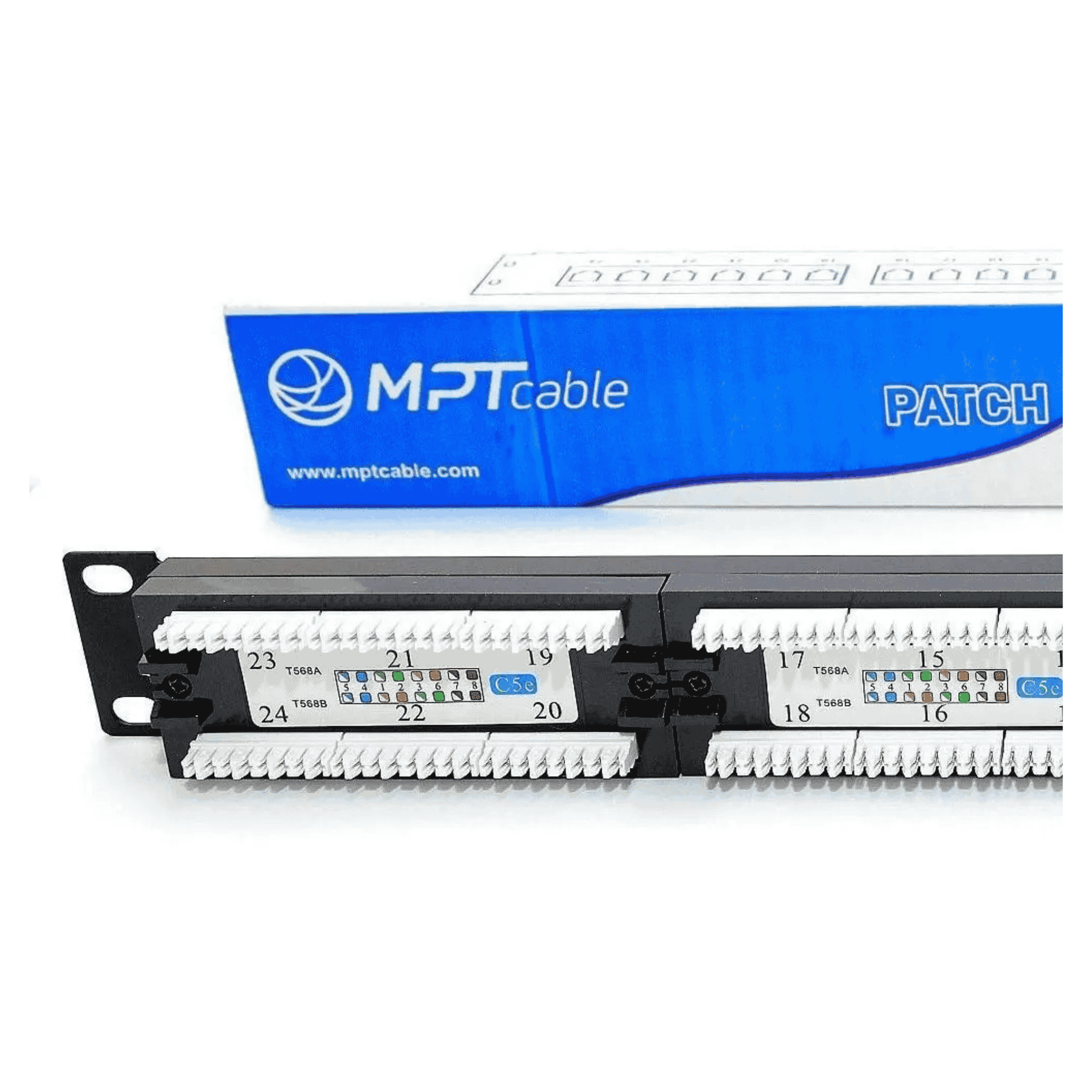 Patch Panel CAT5E Utp 24 Portas 19" 1U - Mpt 59000000 MPT - imagem 4