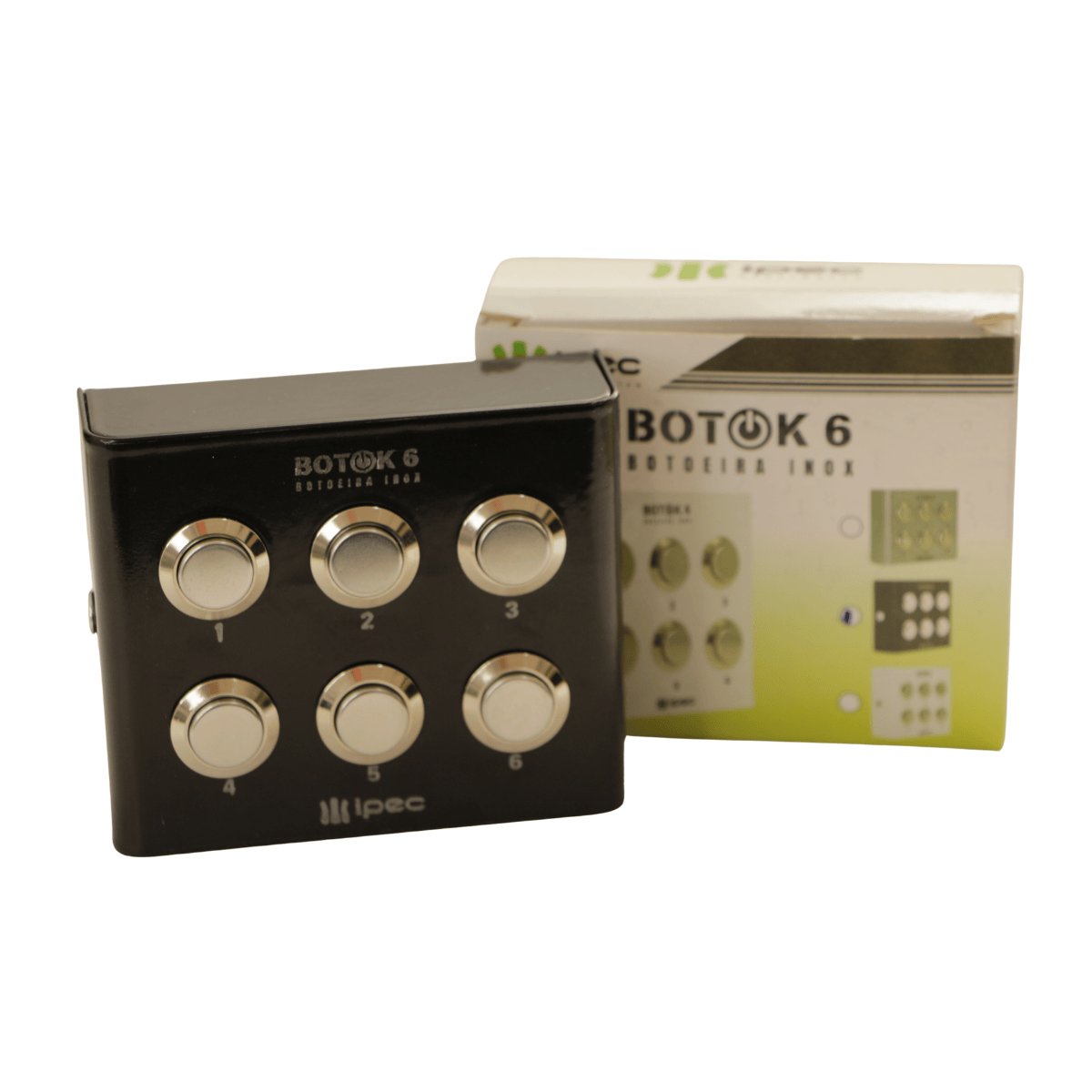 Botoeira Inox Preta 6 Botões - Botok 6 - Ipec A2527-PT IPEC - imagem 6