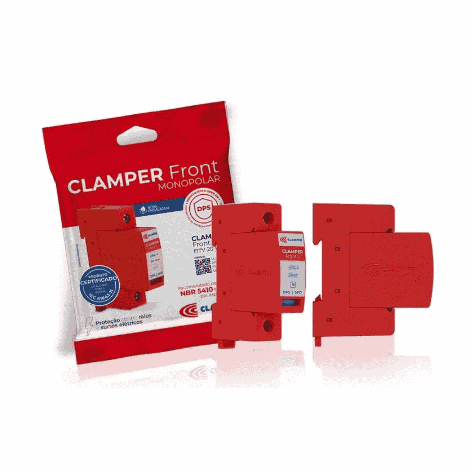 Protetor De Surto Dps Clamper Front V 275V 20KA - Clamper 041344 Clamper - imagem 3