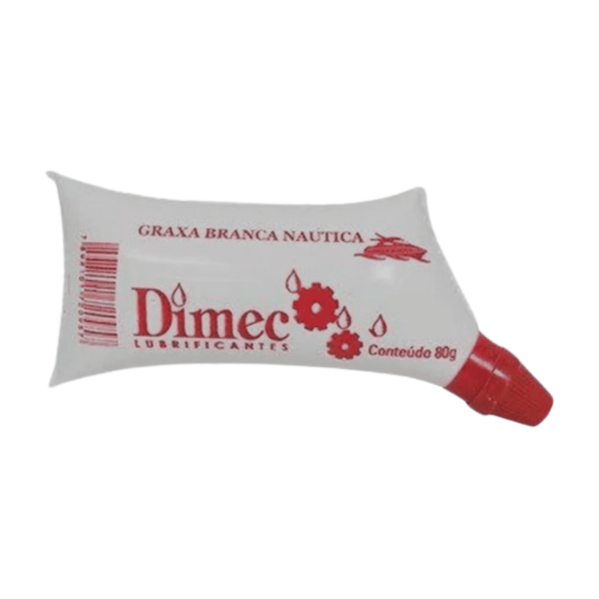 Graxa Branca Náutica Lubrificante 80g - Dimec 336124 Dimec