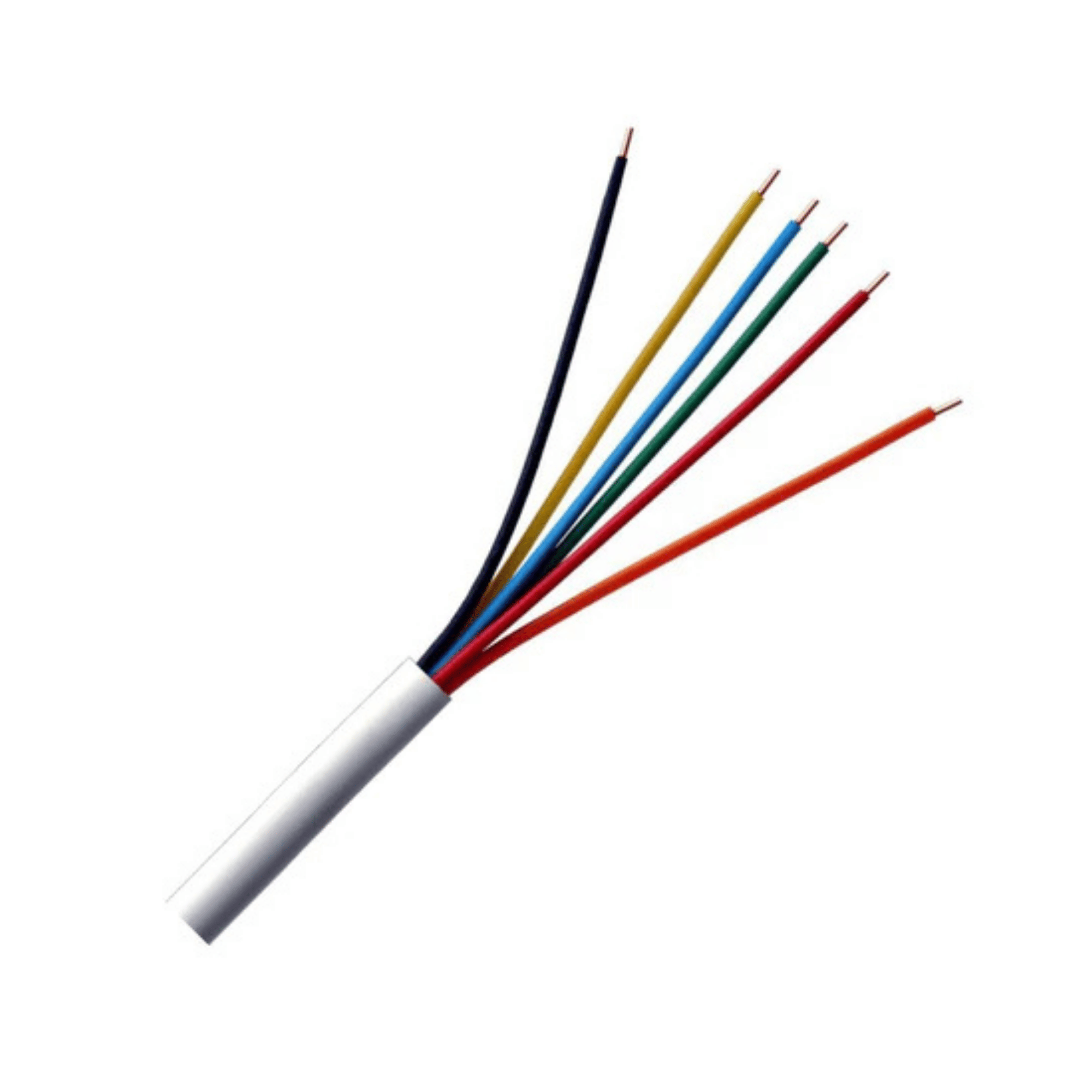 Cabo Para Alarme 6 Vias X 0,50 Mm Branco - Cabomix