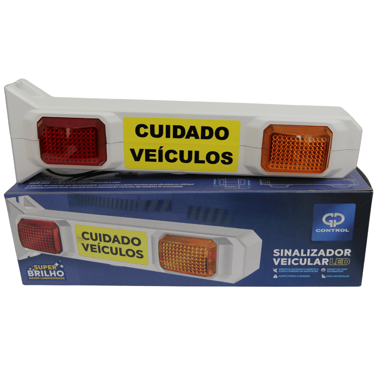 Sinaleiro Branco Gp Control SPB02 GPCONTROL - imagem 2