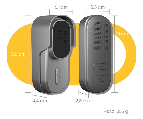 Interfone Wi-Fi Hello+ - Un - AGL 1106211 AGL - imagem 6