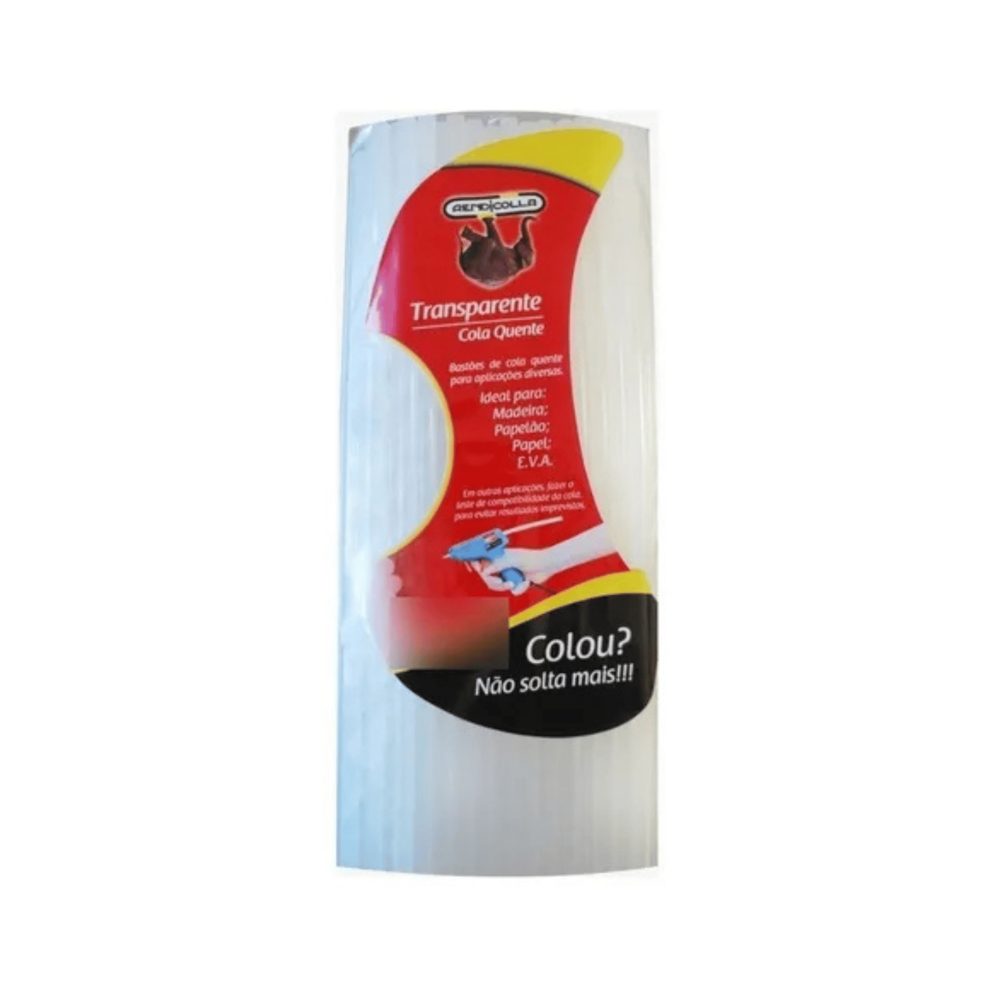 Bastão De Cola Quente Grosso 11mm Transparente Pacote 1kg 0100010 Forzon - imagem 2