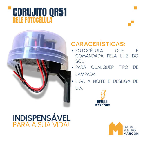Kit 4 Relé Fotocélula Corujito Qualitronix QR51 Fácil MLB4307036781 Qualitronix - imagem 3