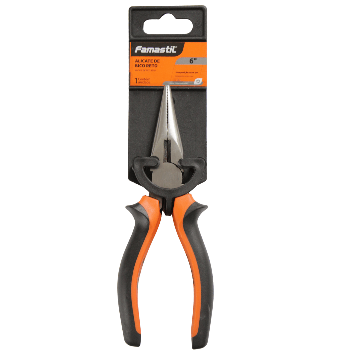 Alicate De Bico Reto 6" - Famastil 76227 Famastil - imagem 2