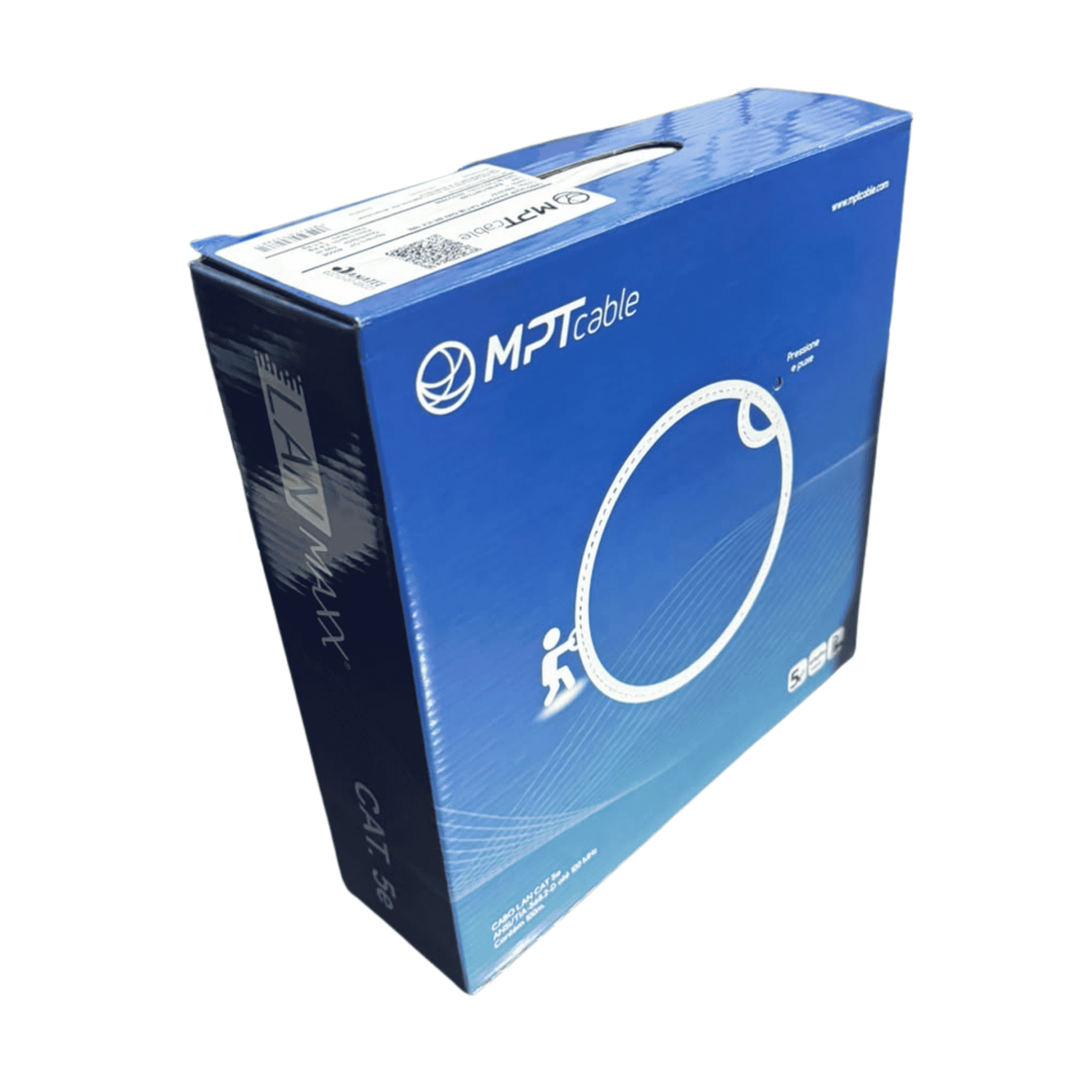 Cabo De Rede CAT5E U/Utp Cinza 100m - 24AWGX4P Cmx - Mpt (Mínimo 100m) 53010748 MPT - imagem 4